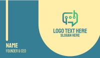 Modern Messaging Software Business Card Image Preview