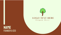 Tree Letter J Business Card Design