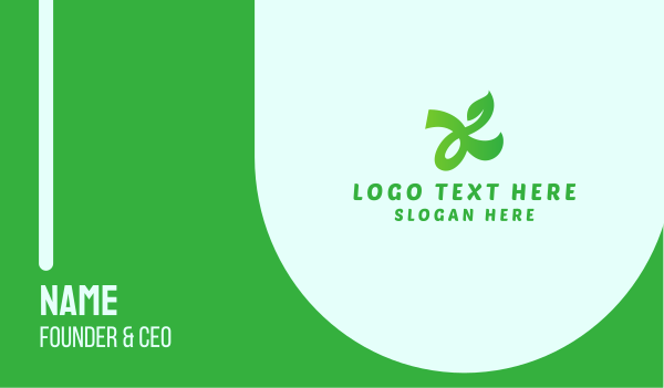 Herbal Tea Letter K Business Card Design Image Preview