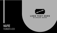 Black Razor Blade Business Card Image Preview