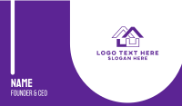 Purple House Code Business Card Image Preview