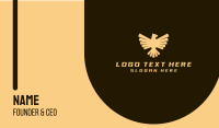 Golden Luxurious Eagle Crest Business Card Image Preview