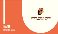 Orange Urban Letter G  Business Card Image Preview
