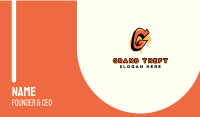 Orange Urban Letter G  Business Card Image Preview