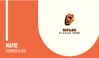 Orange Urban Letter G  Business Card Image Preview