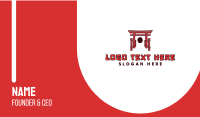 Japanese Torii Arch Business Card Image Preview