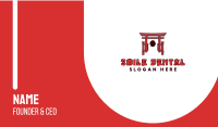 Japanese Torii Arch Business Card Image Preview