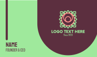 Yoga Rose Bud Business Card Image Preview