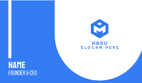 Blue Cube M Business Card Image Preview