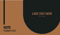 Serif Wordmark Business Card Preview