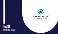 Abstract Eye Swoosh Business Card Image Preview