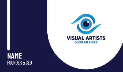 Abstract Eye Swoosh Business Card Image Preview