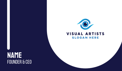 Abstract Eye Swoosh Business Card Image Preview