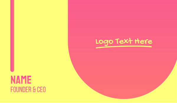 Fancy Vibrant Wordmark Business Card Design Image Preview