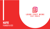 L&E Letters Business Card Image Preview