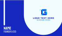 Shiny Gem Letter G Business Card Design