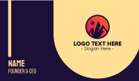 Mountain View Circle Business Card Image Preview