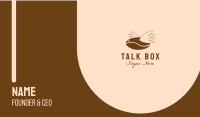 Flying Coffee Bean Business Card Image Preview