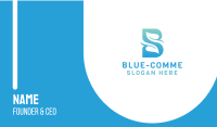 Blue S leaf Business Card Image Preview