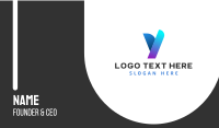 Gradient Y Shape Business Card Image Preview