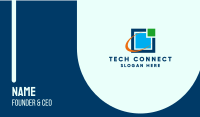 Tech Corporate Square Business Card Image Preview