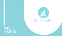 Blue Pirate Ship Business Card Image Preview