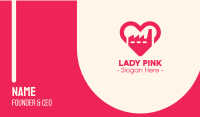 Pink Heart Industrial Factory Business Card Image Preview