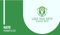 Green Yoga House Business Card Image Preview
