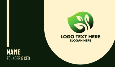 Eco Leaf Company  Business Card Image Preview