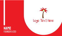 Chili Palm Tree Business Card Design