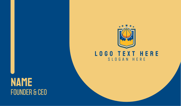 Basketball Team Emblem  Business Card Design Image Preview