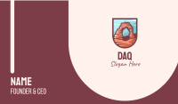 Delicate Arch Emblem Business Card Image Preview