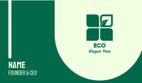 Eco Leaf Symbol Business Card Image Preview