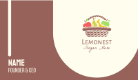 Healthy Fruit Basket Business Card Image Preview