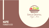 Healthy Fruit Basket Business Card Image Preview