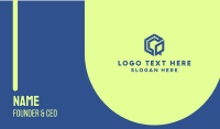 Hexagon Chat Messaging Application Business Card Image Preview