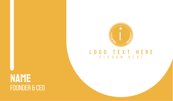 Premium Badge Letter Business Card Design Image Preview