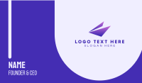 Gradient Purple Triangle Business Card Design