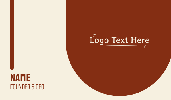 Classic Brand Wordmark Business Card Design Image Preview