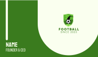 Soccer Goal Shield Business Card Image Preview