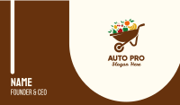 Healthy Fruit Wheelbarrow  Business Card Image Preview