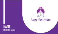 Indian Woman Business Card Design