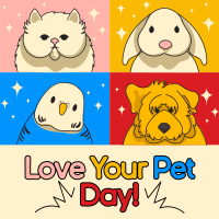 Modern Love Your Pet Day Instagram Post Design