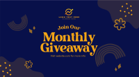 Monthly Giveaway Facebook Event Cover Design