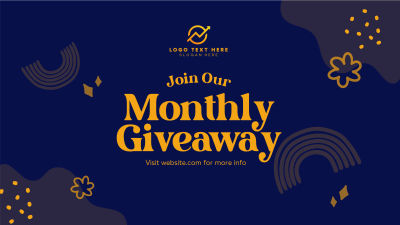 Monthly Giveaway Facebook Event Cover Image Preview