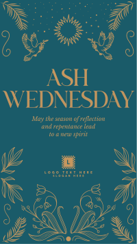 Rustic Ash Wednesday Instagram reel Image Preview
