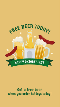 Cheers Beer Oktoberfest Facebook Story Design
