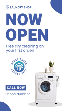 Laundry Shop Opening Facebook story Image Preview
