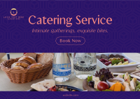 Elegant Catering Service Postcard Preview