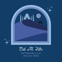 Eid Al Fitr Desert Instagram post Image Preview